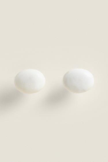 Zara Набор овальных мраморных дверных ручек (упаковка из 2 штук)