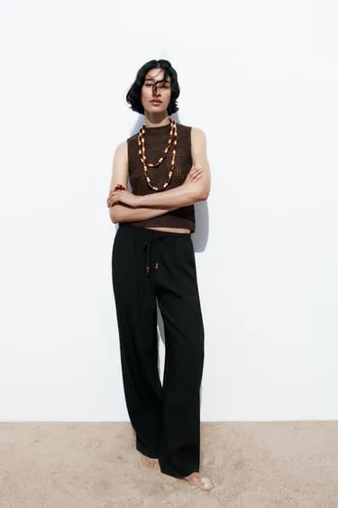 Брюки Long Length с широкими штанинами