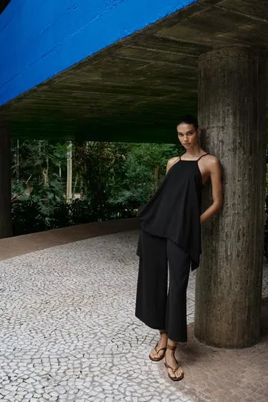 Комбинезон с дублированными оплетенными лямками- Заказать в России