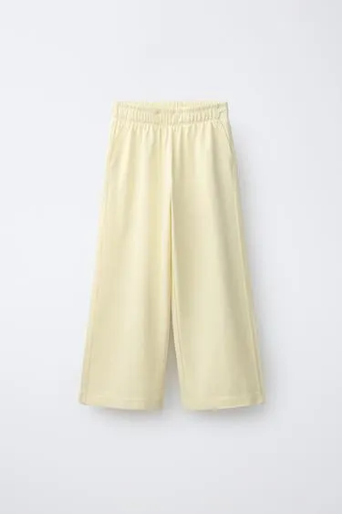 Широкие вельветовые брюки из плотного джерси- Заказать в России