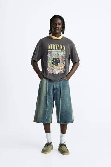 Джинсовые шорты BAGGY-FIT- Заказать в России