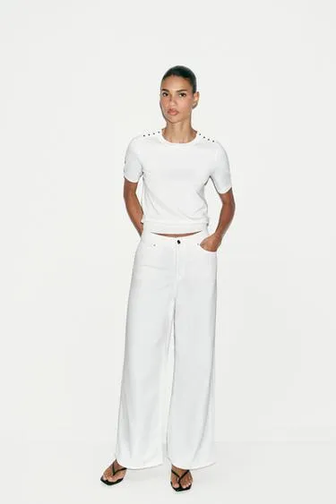 Трикотажный свитер с коротким рукавом- Заказать в России