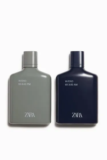 Набор туалетной воды - ZARA W/END TILL 8:00 PM W/END TILL 3:00 AM EDT 100 ML + 100 ML (3.4 FL. OZ). 
