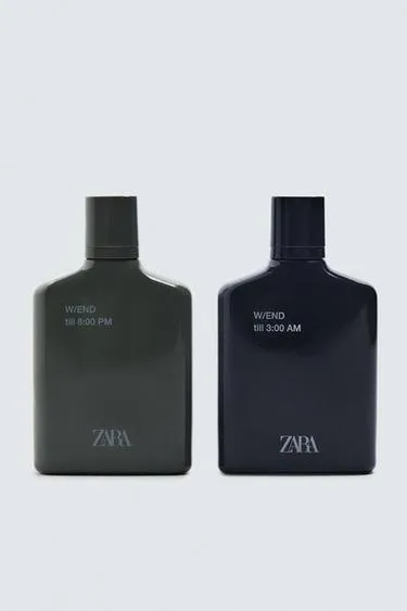 Набор туалетной воды - ZARA W/END TILL 8:00 PM W/END TILL 3:00 AM EDT 100 ML + 100 ML (3.4 FL. OZ). 