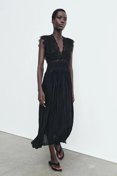 Платье из коллекции ZARA из кружева- Заказать в России