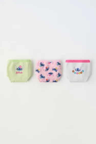 2–6 лет/ набор из трех трусов с принтом «лило и стич» © DISNEY- Заказать в России