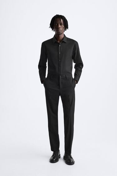 Zara Рубашка из рельефной ткани купить с доставкой.