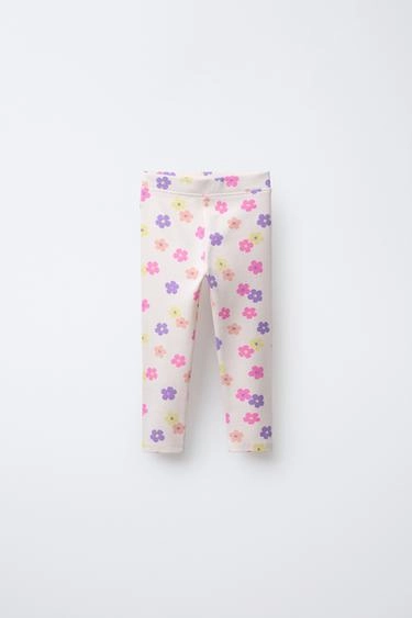 PRINTED RIBBED LEGGINGS- Заказать в России