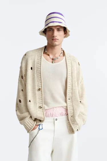 Кардиган с дырками ограниченного издания