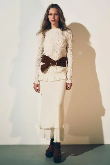 Двухслойная юбка миди из коллекции «Zw»