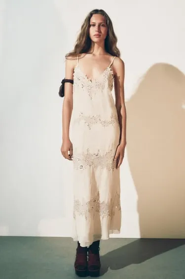 Платье миди с кружевом — ZW COLLECTION- Заказать в России