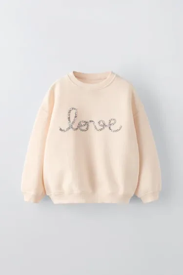 Толстовка с цветочным принтом LOVE