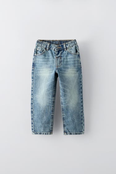 Zara Джинсы прямого кроя с надписью купить с доставкой.