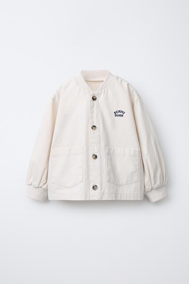 Zara Вышитая бомбер-куртка