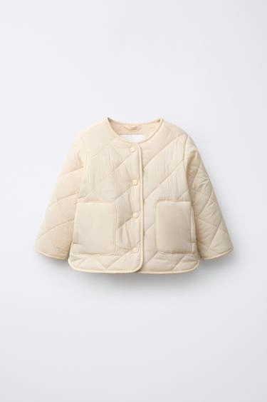 WATER-REPELLENT FAUX SHEARLING NYLON JACKET- Заказать в России