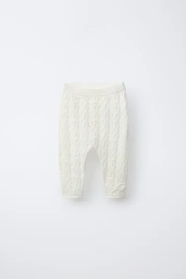 Трикотажные брюки с ажурным узором- Заказать в России