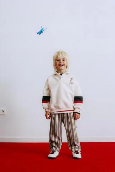 EMBROIDERED DUCK POLO SWEATSHIRT- Заказать в России