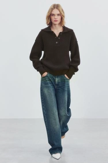Polo knit jumper- Заказать в России
