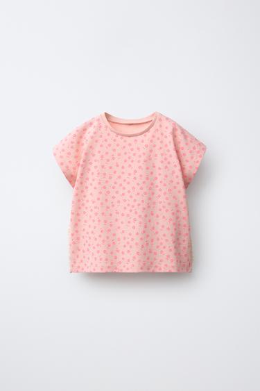 Zara Футболка с кружевным принтом