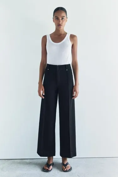 Джинсы WIDE LEG с высокой посадкой — ZW COLLECTION