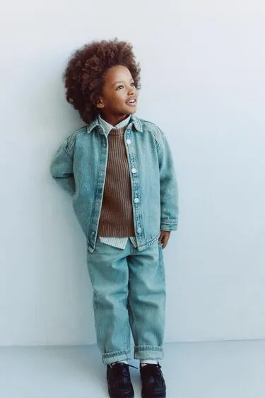 Джинсовая куртка-рубашка- Заказать в России