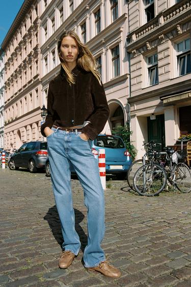 Zara Кожаная куртка из 100%