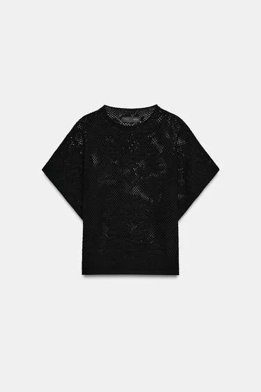 Топ с ажурным узором