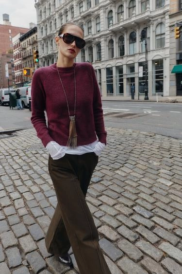 Джемпер из шерсти и альпаки