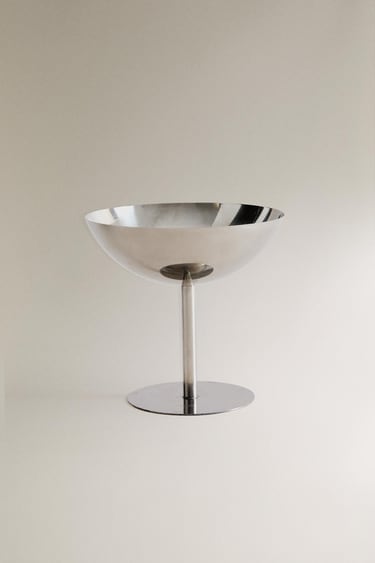 Zara SHINY METAL WINE GLASS