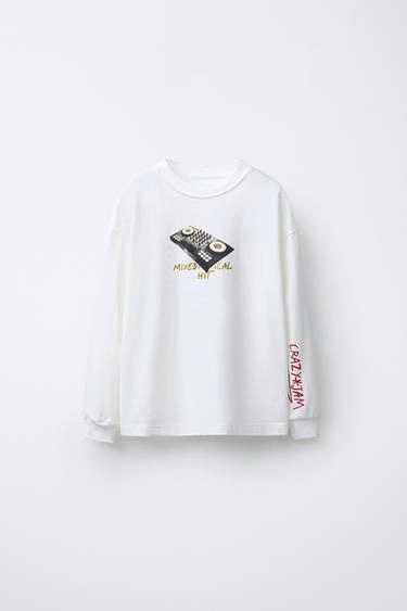 Футболка с принтом музыки