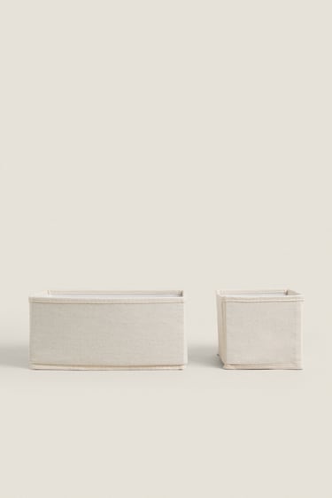 Zara FOLDABLE COTTON STORAGE BOX