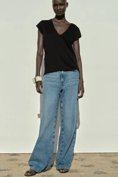 Топ в рубчик на бретелях