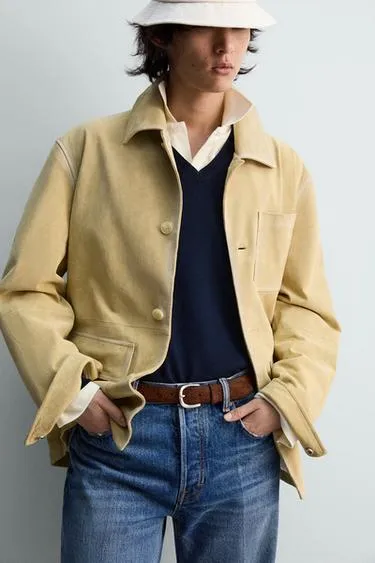 Ремень из ограниченной коллекции с разделенной замшей