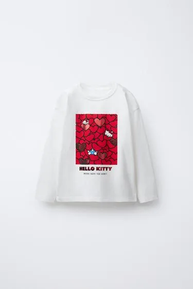 Футболка с длинным рукавом HELLO KITTY © SANRIO HEARTS