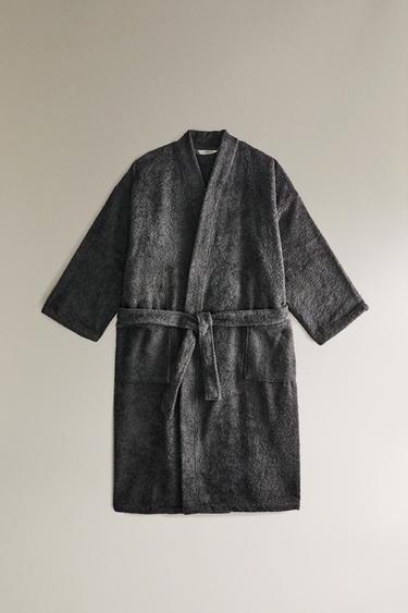 Zara Халат из хлопка высокого качества (420 г/м²)