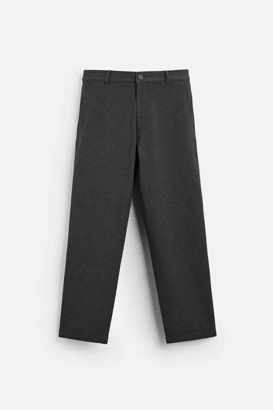 Zara Брюки relaxed-fit - Цвет антрацитово-серый - anthracite grey