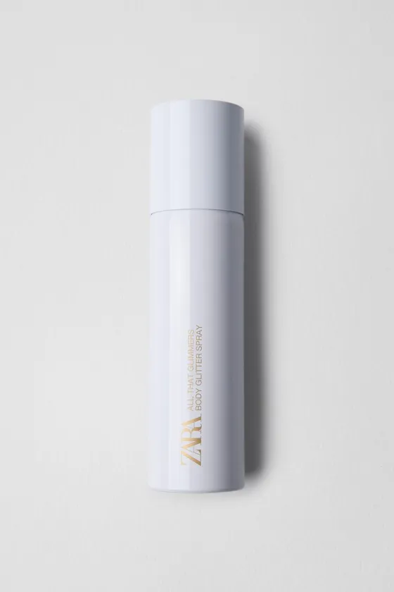 Zara спрей для тела all that glimmers с блестками
