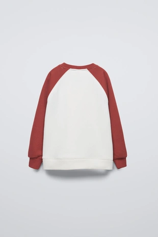 Толстовка с контрастными рукавами- Заказать в России