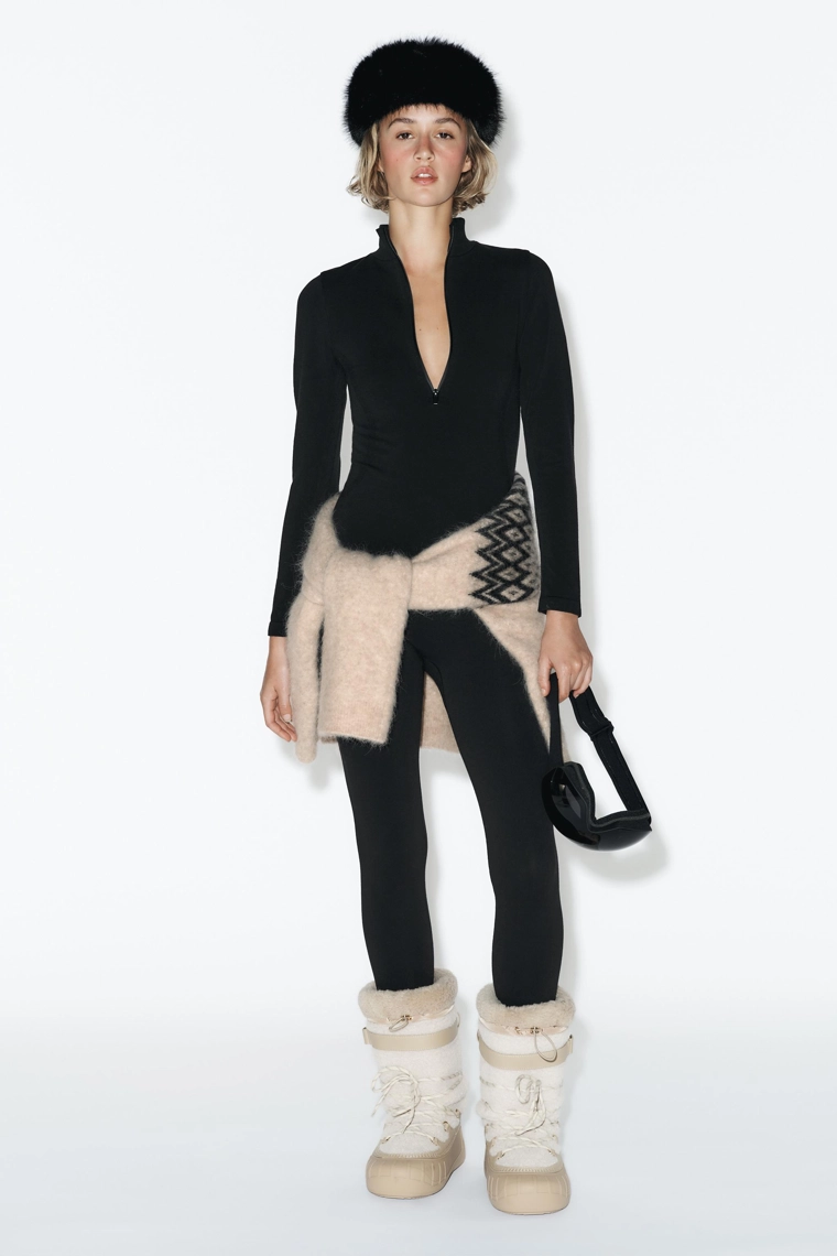 Футболка из мериносовой шерсти без швов - лыжная коллекция