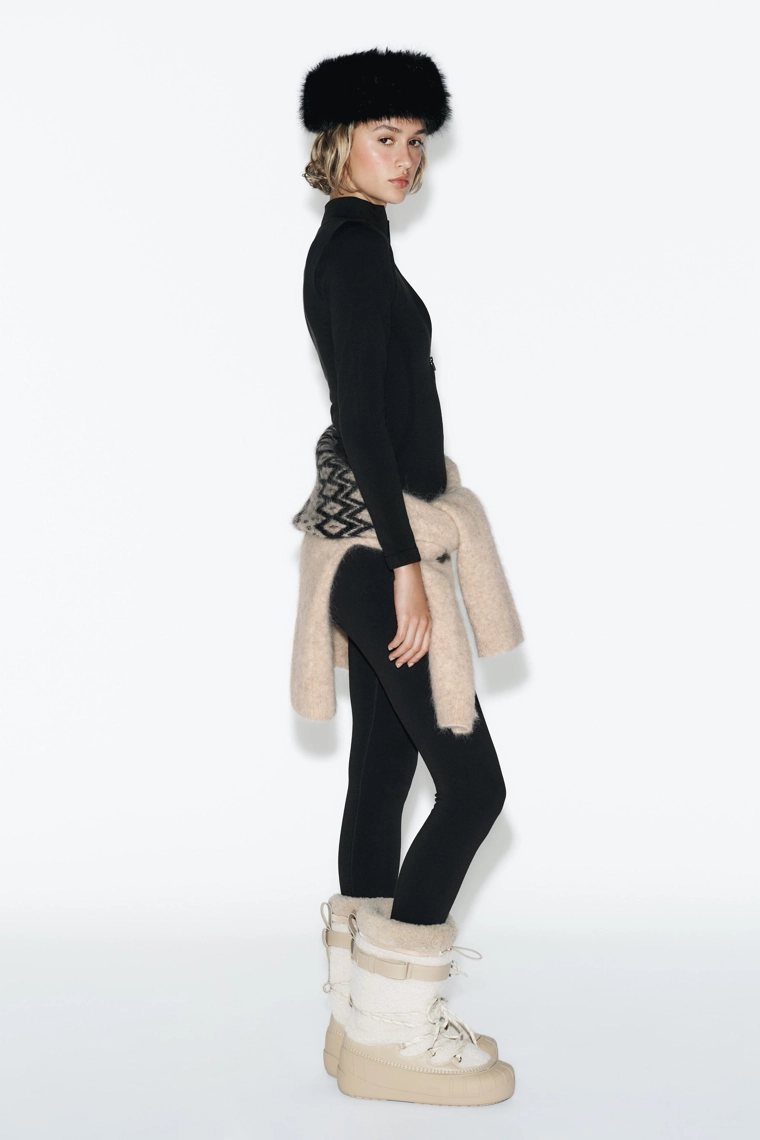 Футболка из мериносовой шерсти без швов - лыжная коллекция