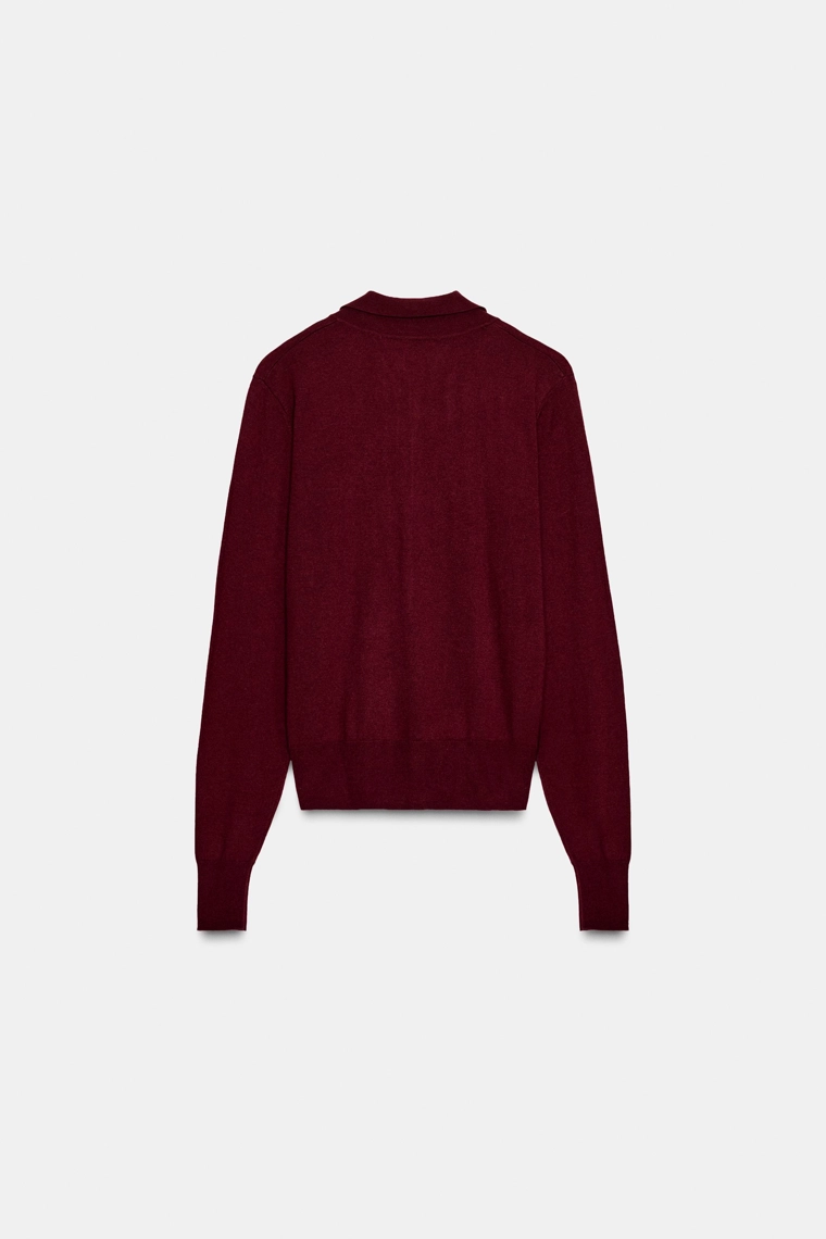 Поло из шерсти с карманом