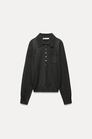 Базовое поло из смесовой шерсти - Заказать в России