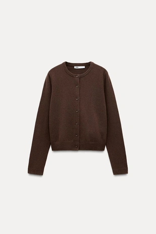 Базовый кардиган из 100% шерсти- Заказать в России