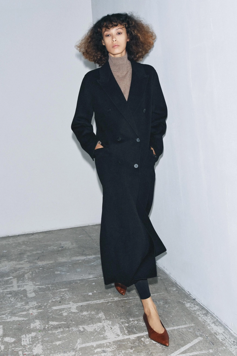 Пальто из шерстяной смеси zw collection limited edition