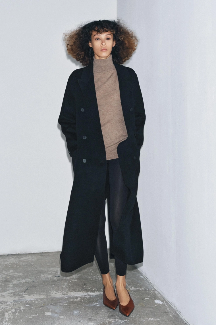 Пальто из шерстяной смеси zw collection limited edition