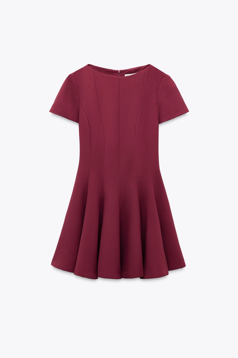 Платье-трапеция с короткой юбкой из коллекции zara woman
