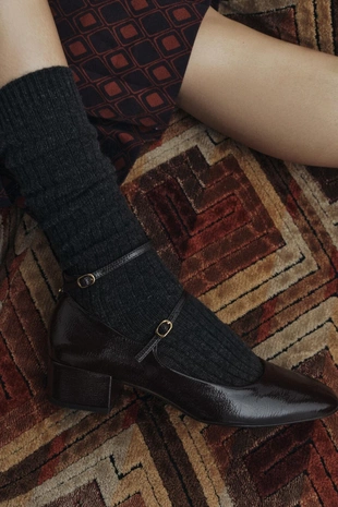 Туфли на высоком каблуке с двумя ремешками - Заказать в России