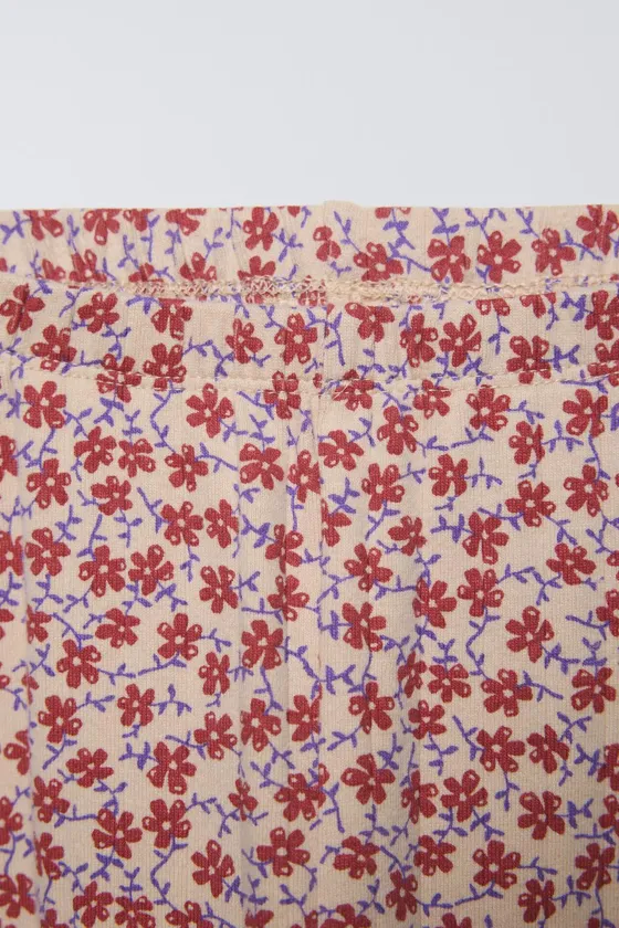 Пижама с цветочным узором на возраст от 2 до 6 лет