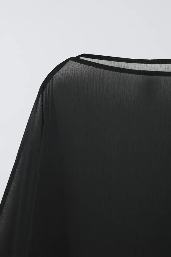 Платье plain chiffon cape