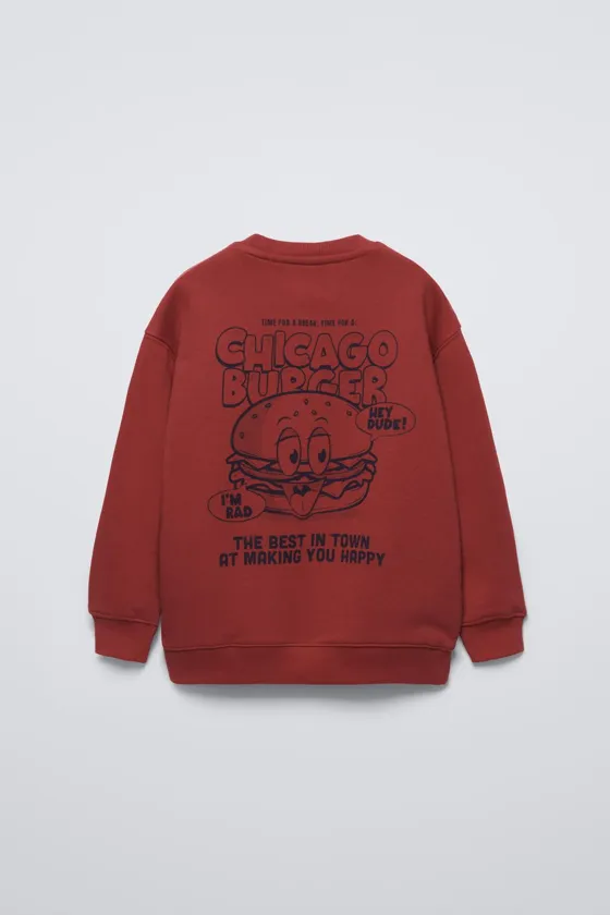 ТОЛСТОВКА С НАШИВКОЙ «БУРГЕР»